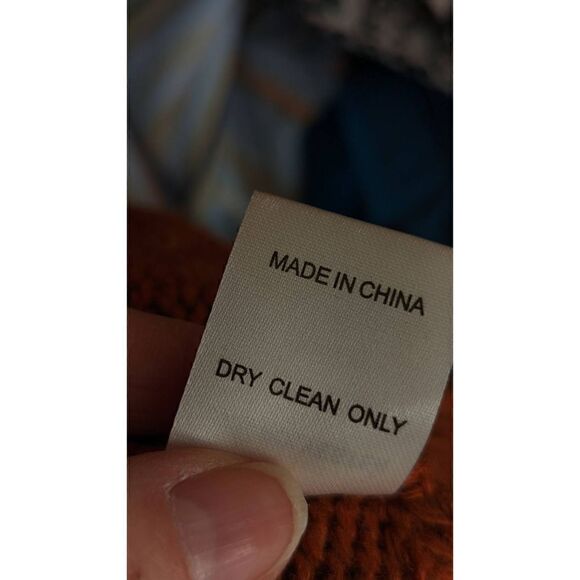 Oddi Women Rust Orange Knitted Sleeveless Tunic Sweater Size Small - Picture 10 of 12